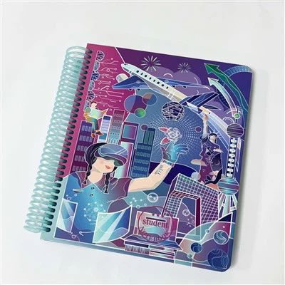 Špirálový notebook Hardcover Prispôsobiteľné 80 lemované stránky Pet Coil Planner OEM/ODM pre študentov a podniky